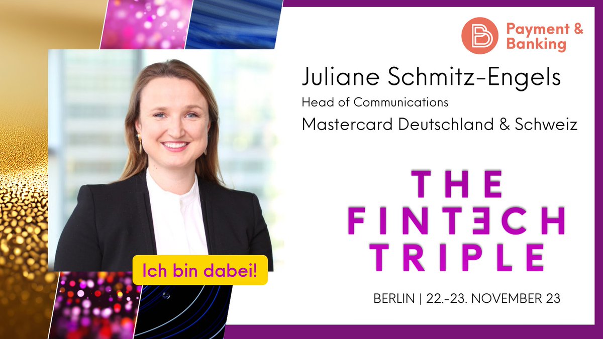 MastercardDE's tweet photo. Beim „Fintech des Jahres“ Award spricht Juliane Schmitz-Engels (@schmitzengels Head of Comms @MastercardDE und @MastercardCH) über Trends, die Initiativen von #Mastercard wie #StartPath und nötige Impulse 🚀💳 https://t.co/M4Yvn9zC20