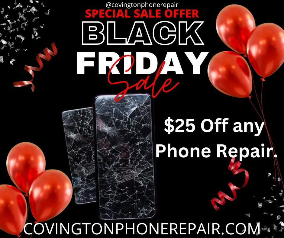 iRepairITpc's tweet photo. 🎉 Black Friday Madness Alert! 🎉 Unbelievable deals that'll blow your mind! 🚀 Snag an iPad for just $25, Chromebooks for $35, AND get $25 off on ALL phone repairs! 📱💻 Limited stock, so hurry! 🔥 Don't miss out on the tech extravaganza! 🛒 #BlackFridayDeals #TechBargains 💸✨ https://t.co/pRGqJk12gY