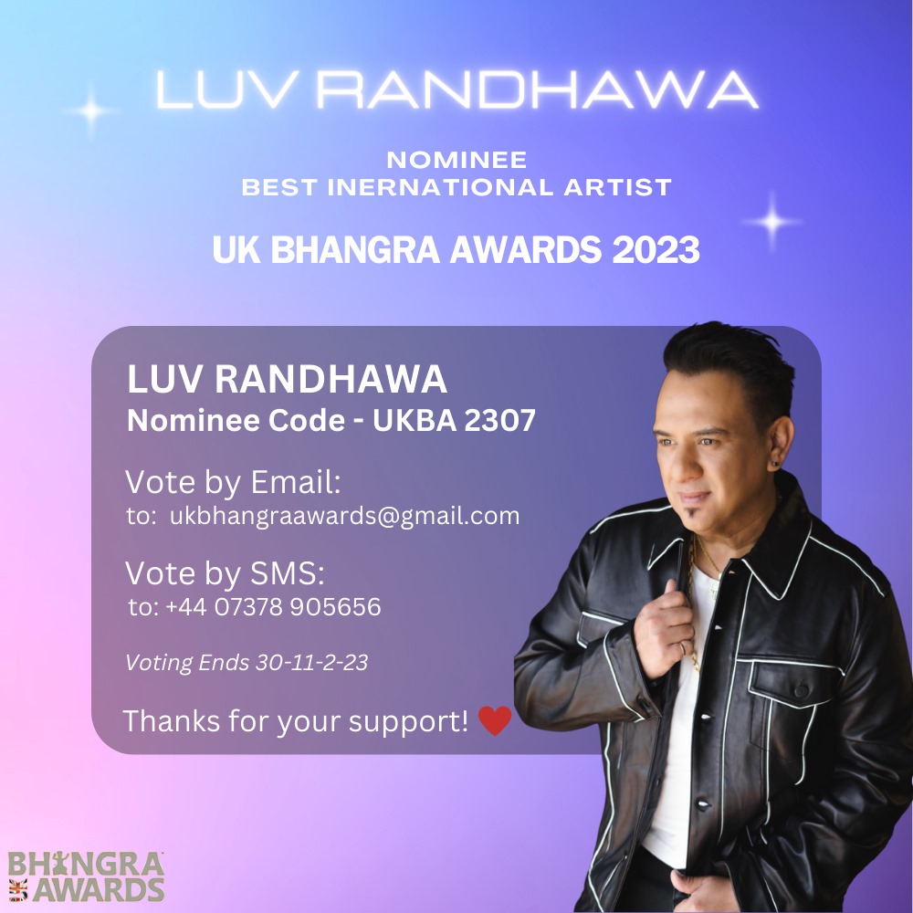 luvmusiconline's tweet image. Your talent, dedication and hard work has led to a nomination in the prestigious category of BEST INTERNATIONAL ARTIST UKBA2307 🇬🇧

VOTE BY SMS: +44 07378 905656 UKBA2307

VOTE BY EMAIL:  ukbhangraawards@gmail.com UKBA2307

UKBhangraAwards.com/nominations

#1LUVALWAYS❤️🙏🔥🎵