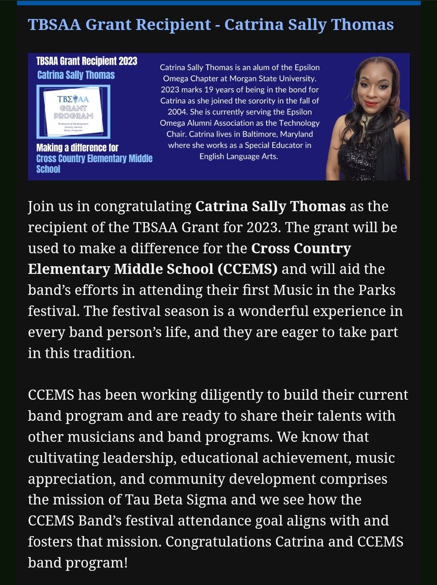CatSallyWrites's tweet photo. It's an Honor to be Selected to Serve.  #TauBetaTuesdays #TauBetaSigma #WithMySistersIamBest #TBSAA #EQAA https://t.co/eEWp4Zi57R
