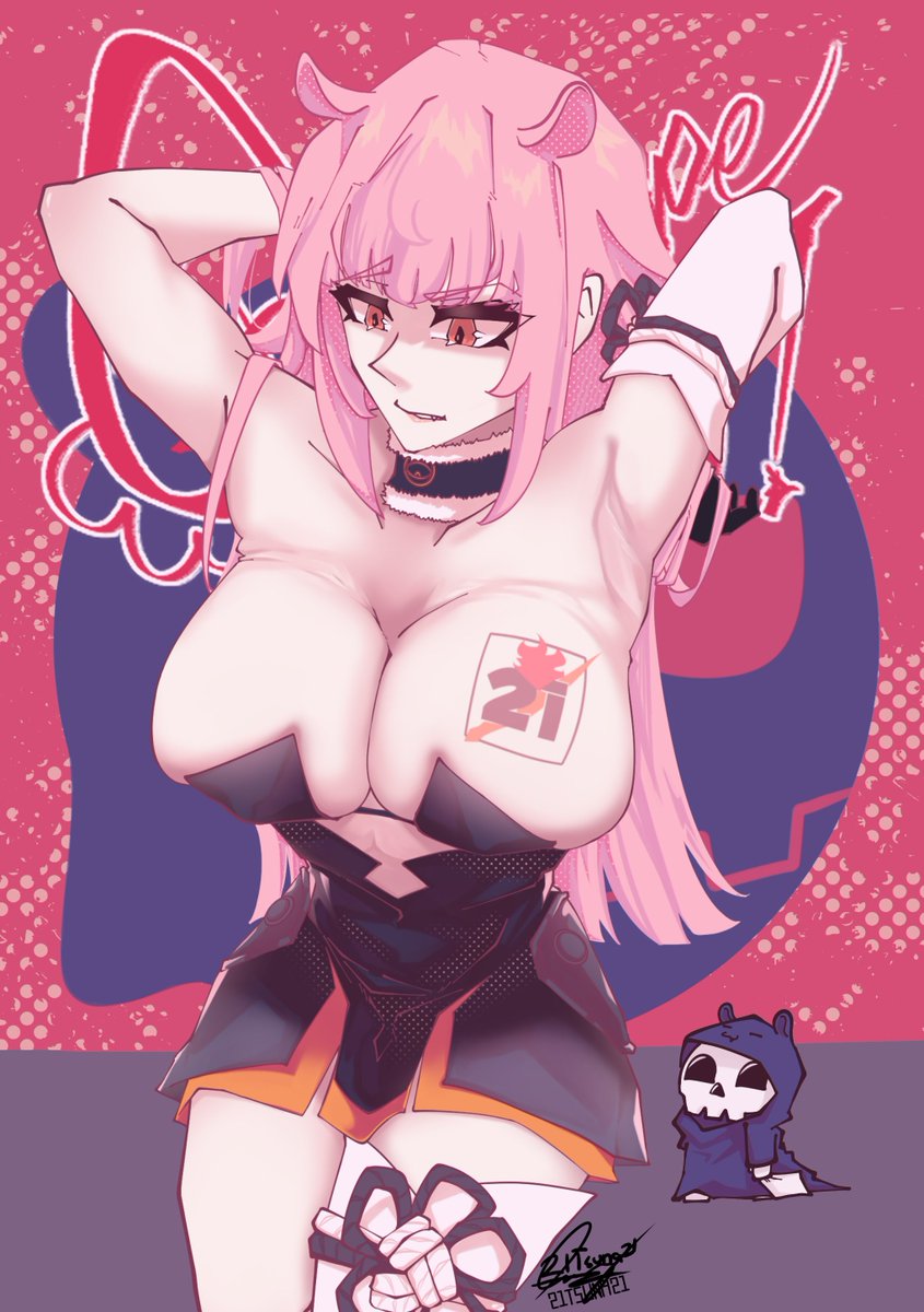 It's been a while since I've posted some Calli Fanarts...
So uhh... Here you go. 
Might draw Calli in Other Holomember's Outfit hahaha.. It's fun.
#callillust