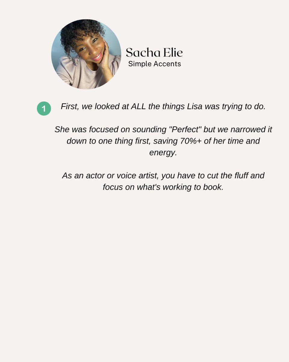 sachaelie's tweet photo. Shocking Secret to booking w Confidence… confidence.. #accentwork #voiceacting #voiceactor #audiobook #SAGAFTRA #acctors #actress #accentcoach #actingcoach https://t.co/ep8O3BgCRK