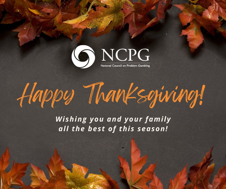 NCPG wishes you and your family a safe and happy Thanksgiving!