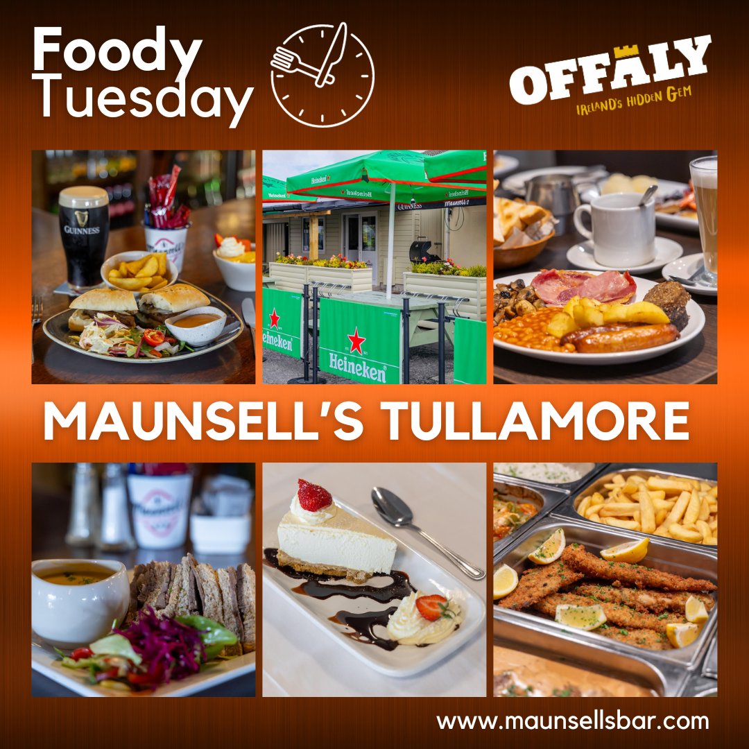 visitoffaly's tweet photo. A popular spot for breakfast, the Maunsell's Bar kitchen is open 7 days per week with an unrivalled daily carvery along with an extensive menu!
Check them on Insta at @maunsells_tullamore
#food #visitoffaly #Offaly #tullamore #eatoutinoffaly #offalygood #keepdiscovering https://t.co/3bM3oUbpIT