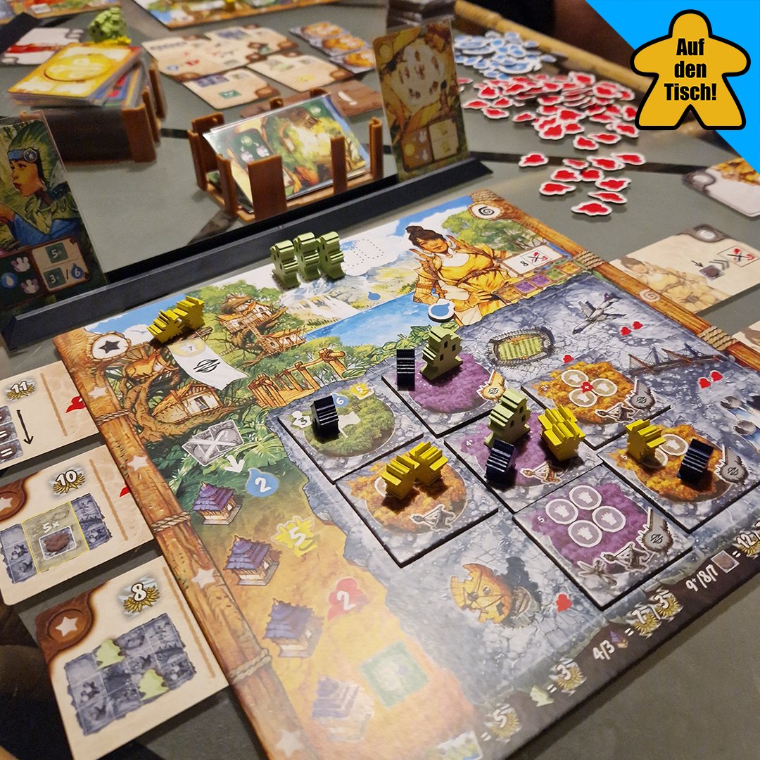 aufdentisch1's tweet photo. Manchmal ist es wirklich richtig, richtig knapp. Da kann auch mal ein einziger Wassertropfen am Ende von #TribesoftheWind über Sieg oder Unentschieden entscheiden 😉
#aufdentisch #brettspiele #brettspiel #boardgames https://t.co/ijymFMMhTY