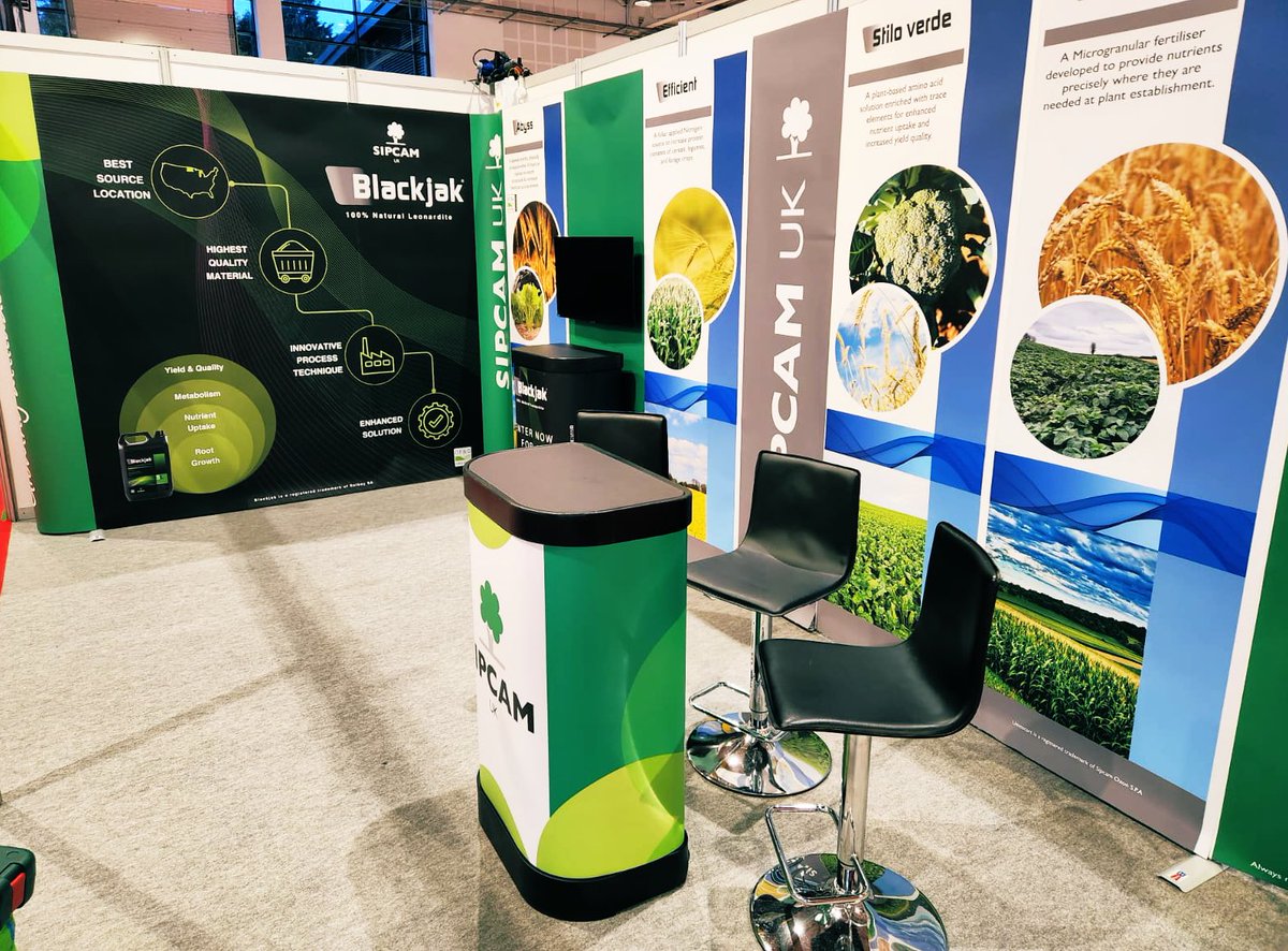 SipcamUK's tweet image. Obligatory stand setup photo for BP23 tomorrow. Come and visit us in Hall 1, Stand 142 to say hello and be entered into a chance of winning some great prizes!

#sipcamuk #blackjak #bp23