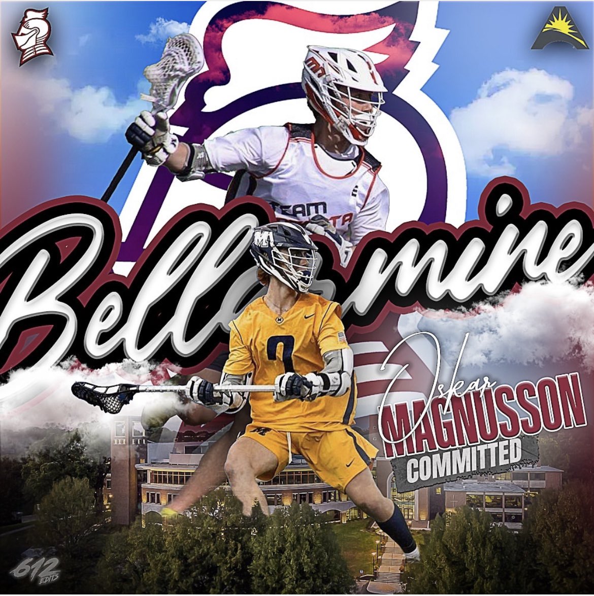 We have another one heading to Louisville (LOO-A-VUL)! Congrats to 2025 midfielder, Oscar Magnusson, on his commitment to Bellarmine University