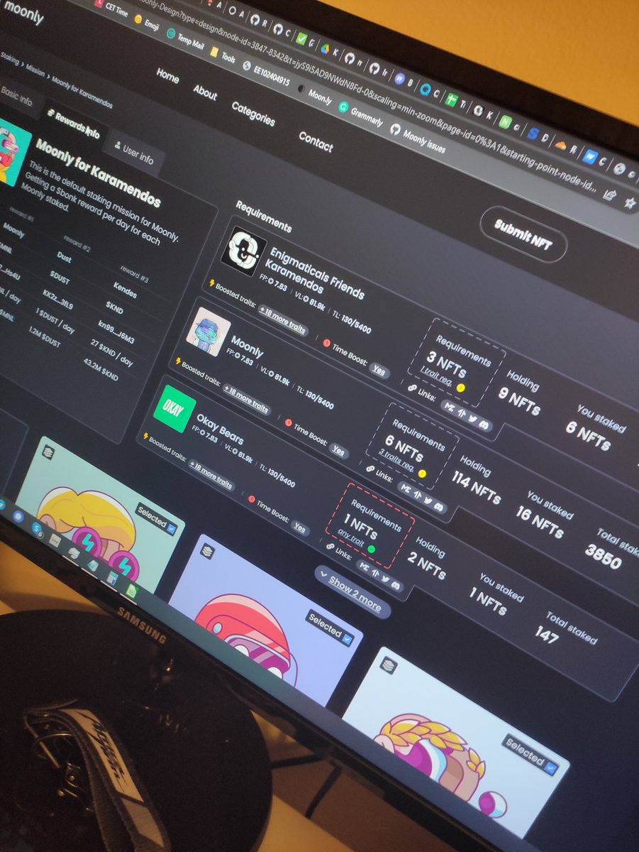 moonlynft's tweet photo. Announcement from Moonly founder @kinder_moonly 

Really surprised that our $BONK staking vault disappeared in just a few days, I deployed ~30M $BONK just recently. 

I am actually glad that you guys got this since the $BONK price jumped pretty well these days. I am even more glad that $BONK token reward for our staking has some value, even it started as a test.  

Anyway, I gonna deploy more $BONK in the upcoming days, so keep your NFT staked so you don't lose your numbers.  We are very close to releasing the Staking V2 platform in production. I worked on a new UI for the last few days, and I am happy with it.  

Also, to remind you that everyone holding 10 Moonly NFTs will be eligible for @karamendos  AirDrop. Karamendos is almost there to start going public and growing. So you are still early, and Moonly's entry price seems pretty good. 

Another reminder. I am aware we need to be louder and put our voice out there, so people can learn more about Moonly. Sooner or later, that is gonna happen, but I just wanted to remind you to never doubt us, even when I don't announce anything for weeks, know that we are working non-fckng-stop on Moonly.

 Bit wide and slow, but our time will come. Through all these hurdles and shit, we didn't give up; where you see many bad and good projects die and shut down. 

P.S Don't mind the writing I am super tired/sleepy, so I didn't care much about correction, but I wanted to express my thoughts. Peace and stay strong 📷
