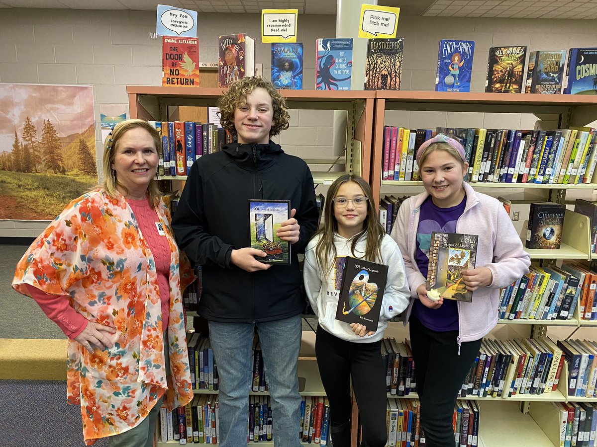 PPMS_media's tweet photo. 6th graders had an Author talk today with Katy Rosensteel. #gatorsread https://t.co/1WthZuBkFk