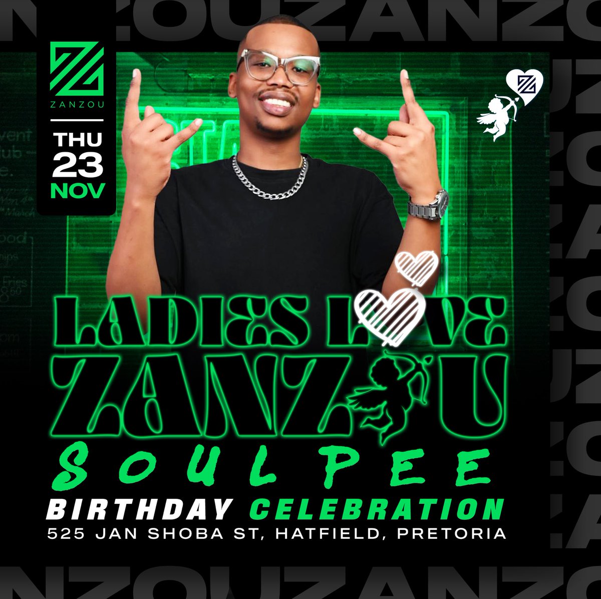 zanzoupretoria's tweet photo. The one and only Piano King @KabzaDeSmall_ rocking Zanz⭕️u Thursday night 🔥💃🏽 it’s about to be a lit one with big birthday celebrations for @KabzaDeSmall_ , @SoulPeeDj_78 &amp; Majaivan . Di tlo bowa saat! 🔥🔥🍾

#zanzou #zanzoupta #ziwezanzou #thezou https://t.co/u6bgHJeYvG