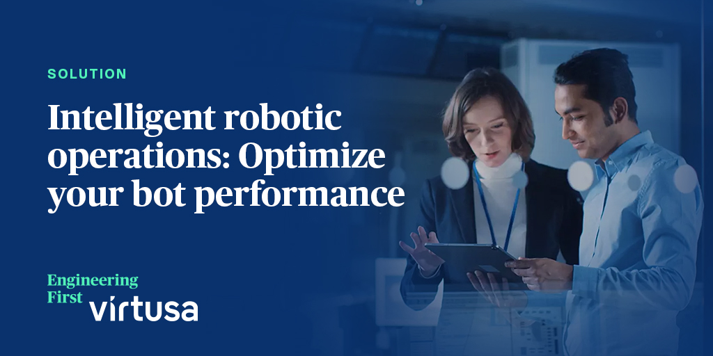 VirtusaCorp's tweet photo. Maximize #BotEfficiency with Virutsa's Intelligent Robotic Operations. Discover how: https://t.co/soq7mcThBp
#EngineeringFirst #Virtusa https://t.co/Bv51Vhljyh