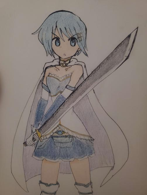Myst4bdn's tweet photo. sayaka miki from madoka magica 

#drawing #artwork https://t.co/soC3urjmPP