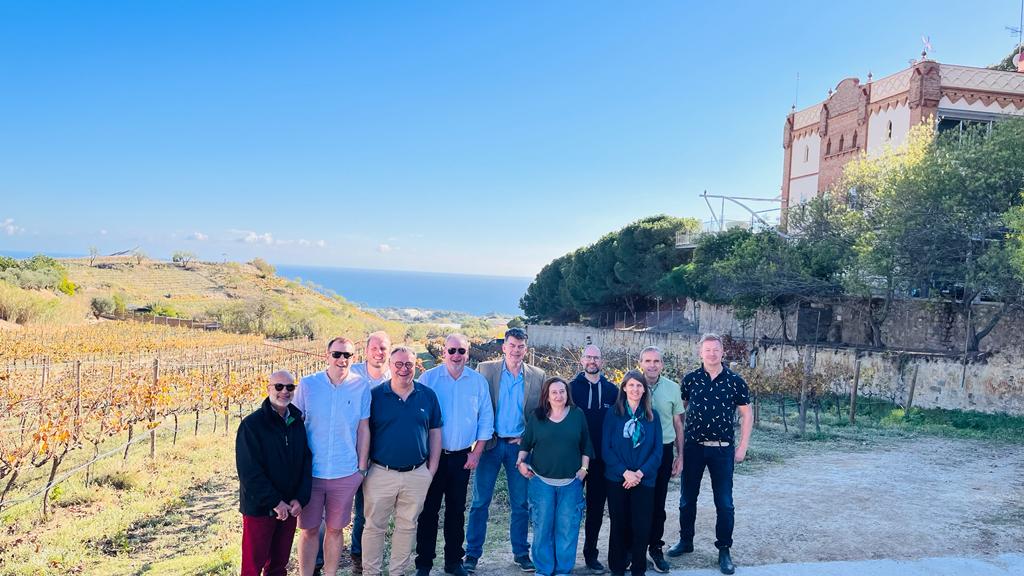 TechMixGlobal's tweet photo. This week the entire International Team is meeting in Barcelona, Spain. Mixed in with the work was plenty of time for team building, such as this trip to a local winery for a tour and tasting. https://t.co/FYVzZeJScZ