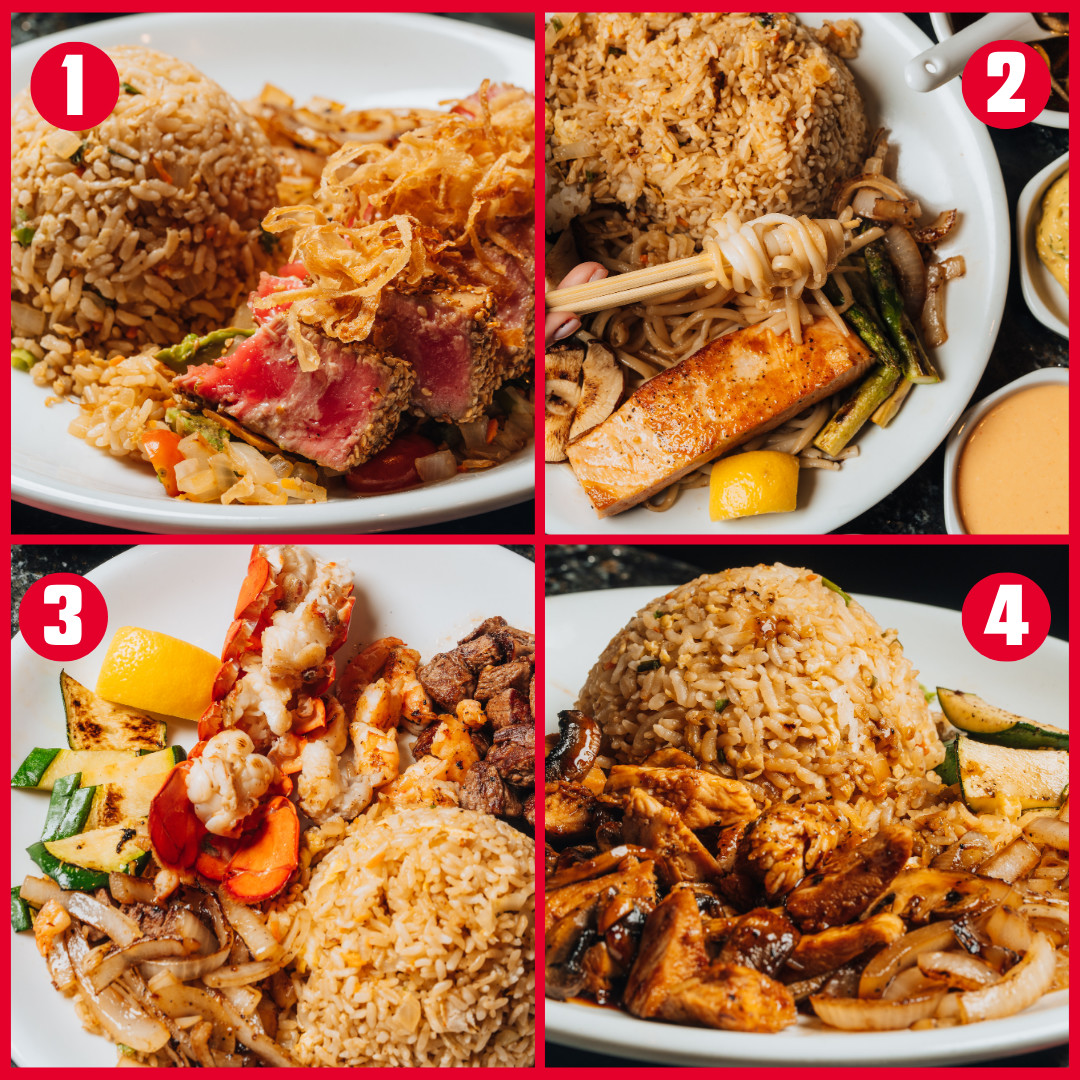 Benihana_ES's tweet photo. ¿Qué plato es tu favorito? Deja el número a continuación 😉
# 1 Filete de atún hibachi
#2 Salmón Hibachi Con Salsa Tártara De Aguacate
#3 Hibachi Supreme
#4 Teriyaki Chicken https://t.co/FefVUuR8eh