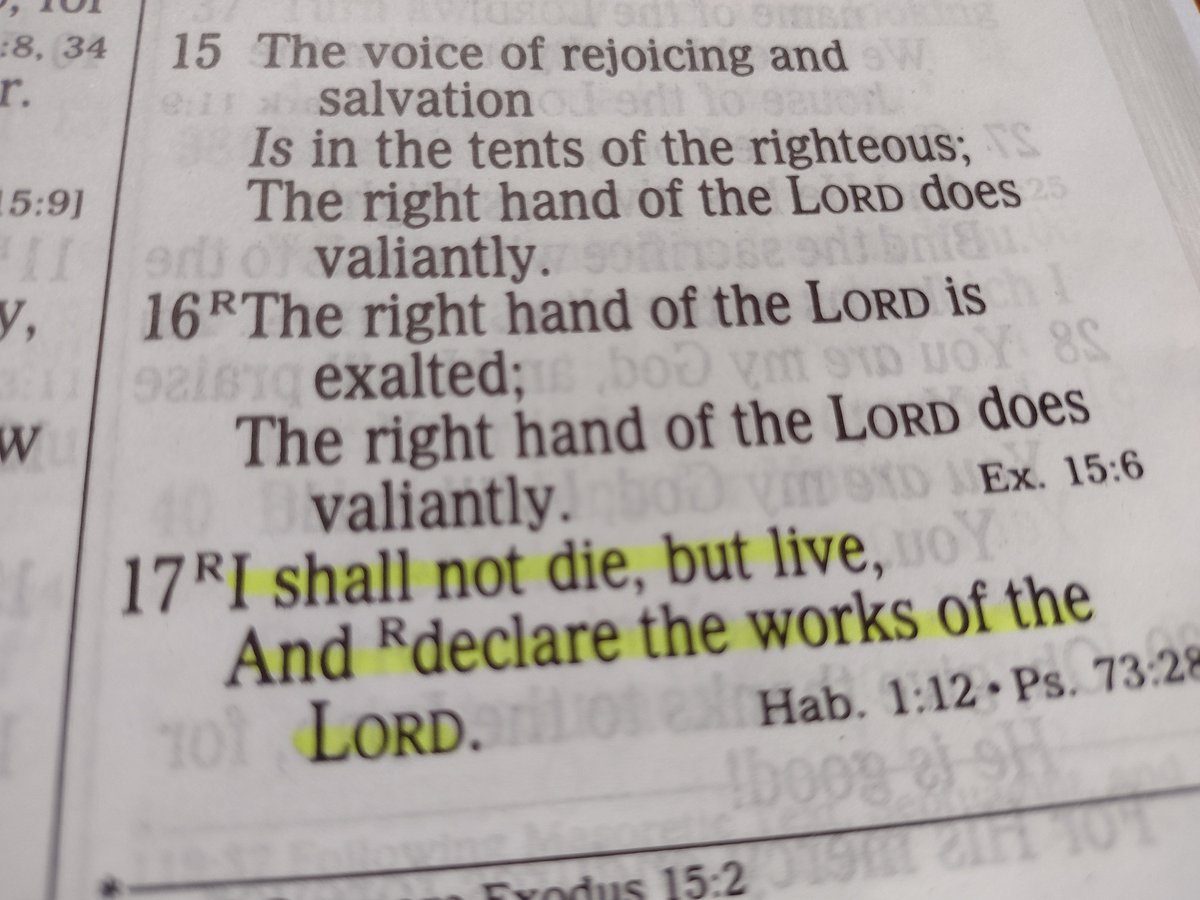 janice_fly21681's tweet photo. Psalms 118:17
“I shall not die, but live, and declare the works of the LORD.” https://t.co/6KZ1QUYKQG