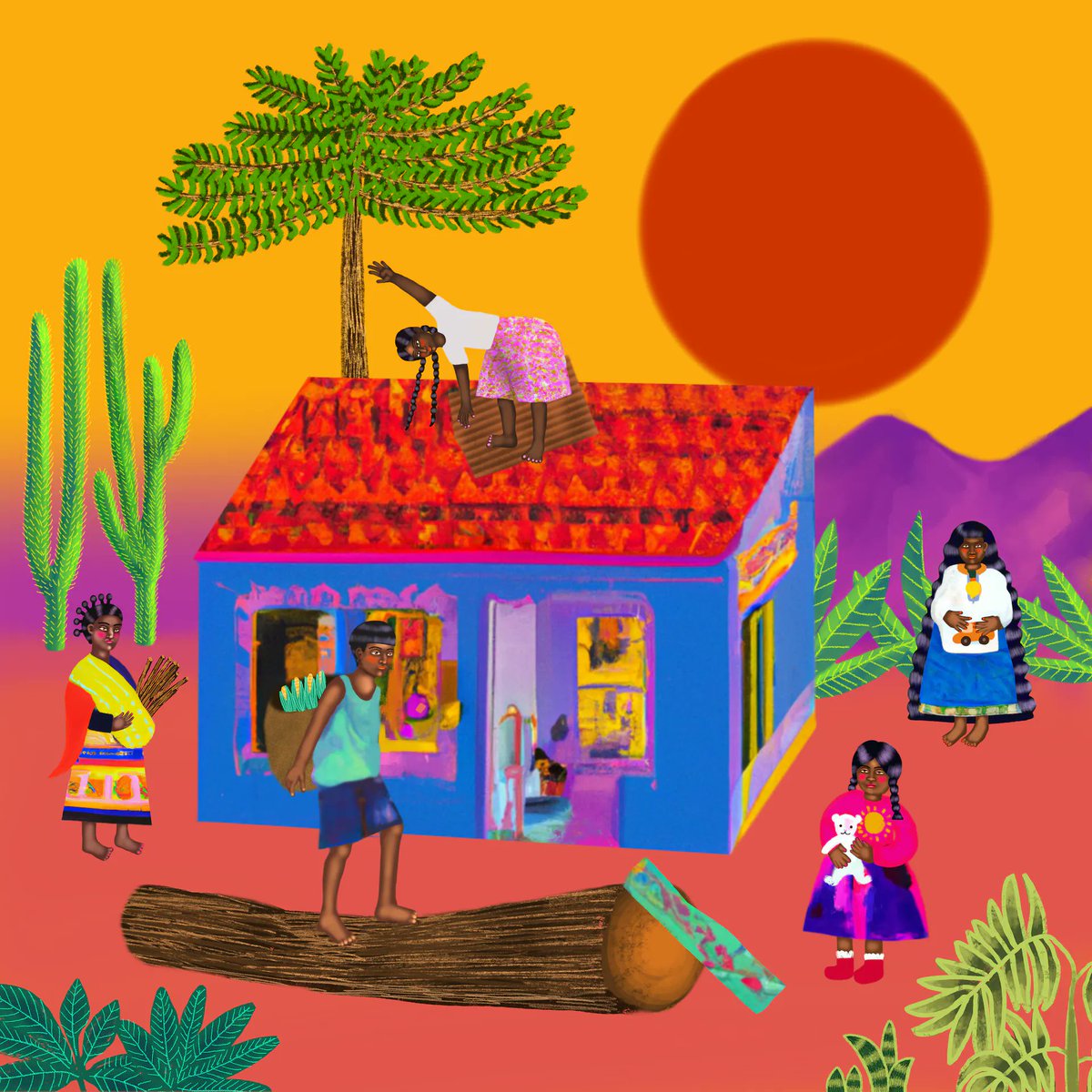 ☀️🌵BUILDING OUR HOME🌵☀️

New FREE mint at @ourZORA 💖
Made with Procreate and Dalle2
Link ⬇️