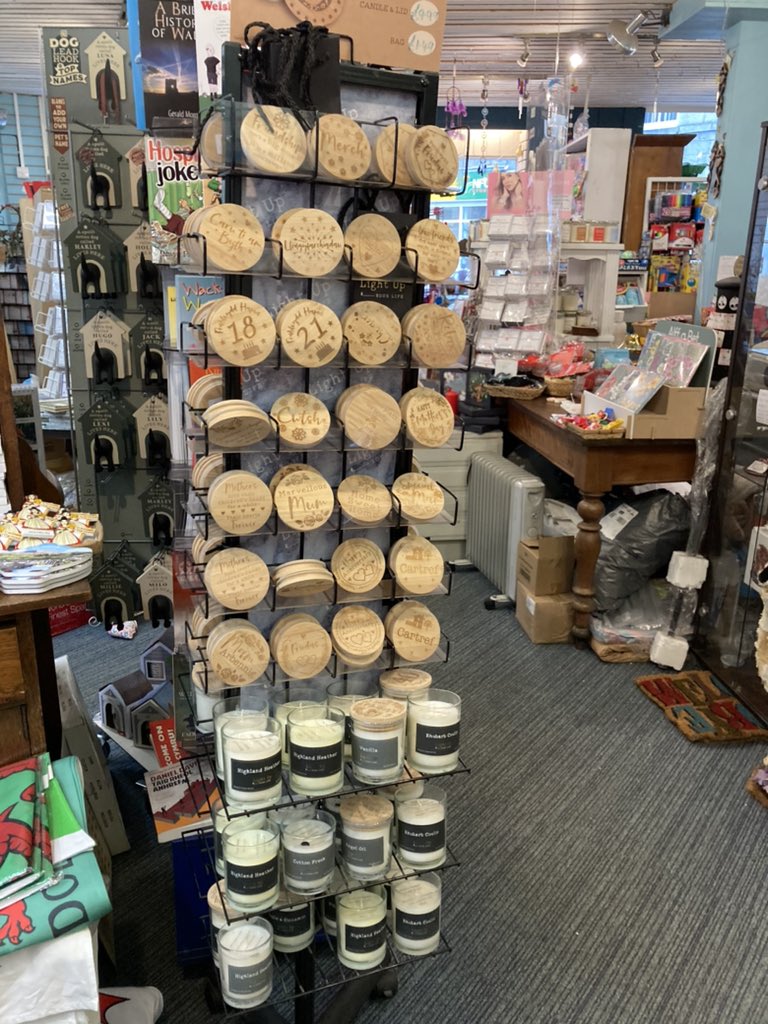 A great display of candles from #Scentimentsgifts at Waterloo in #dollgellau @cardgains @Prog_Greetings @greetingstoday