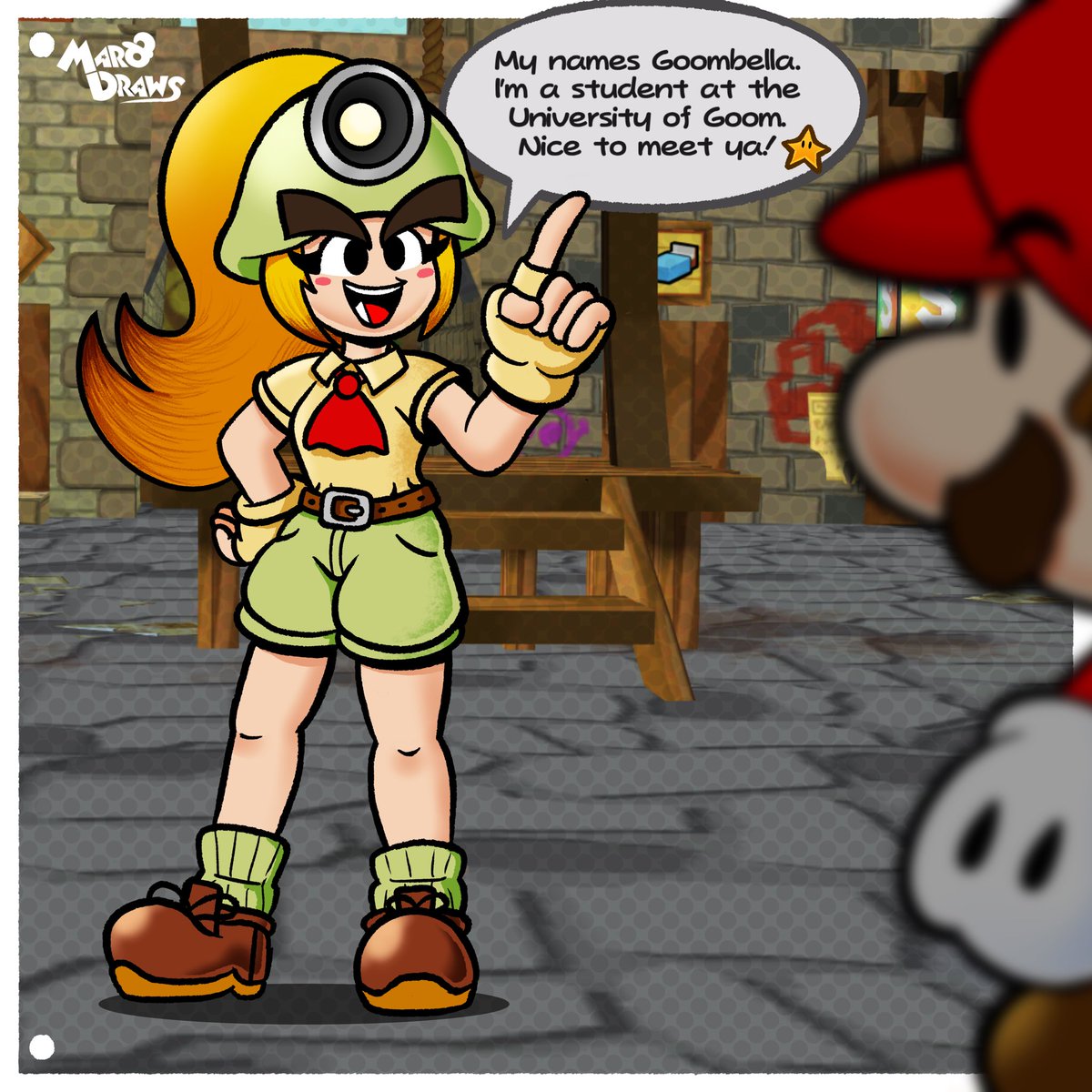 MaroDraws's tweet photo. Ready to go Goombella 🍄 https://t.co/VHv9pCfowx