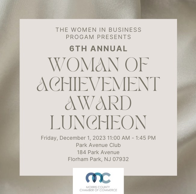 On 12/1, the WIB will present the 6th Annual #Woman of Achievement Award Luncheon. 11 am: Registration &amp; #Networking, Noon: Program &amp; Awards Presentation. Learn more and register: bit.ly/3FN4W5A #business #success #leadership #womeninbusiness #nj #networkiing