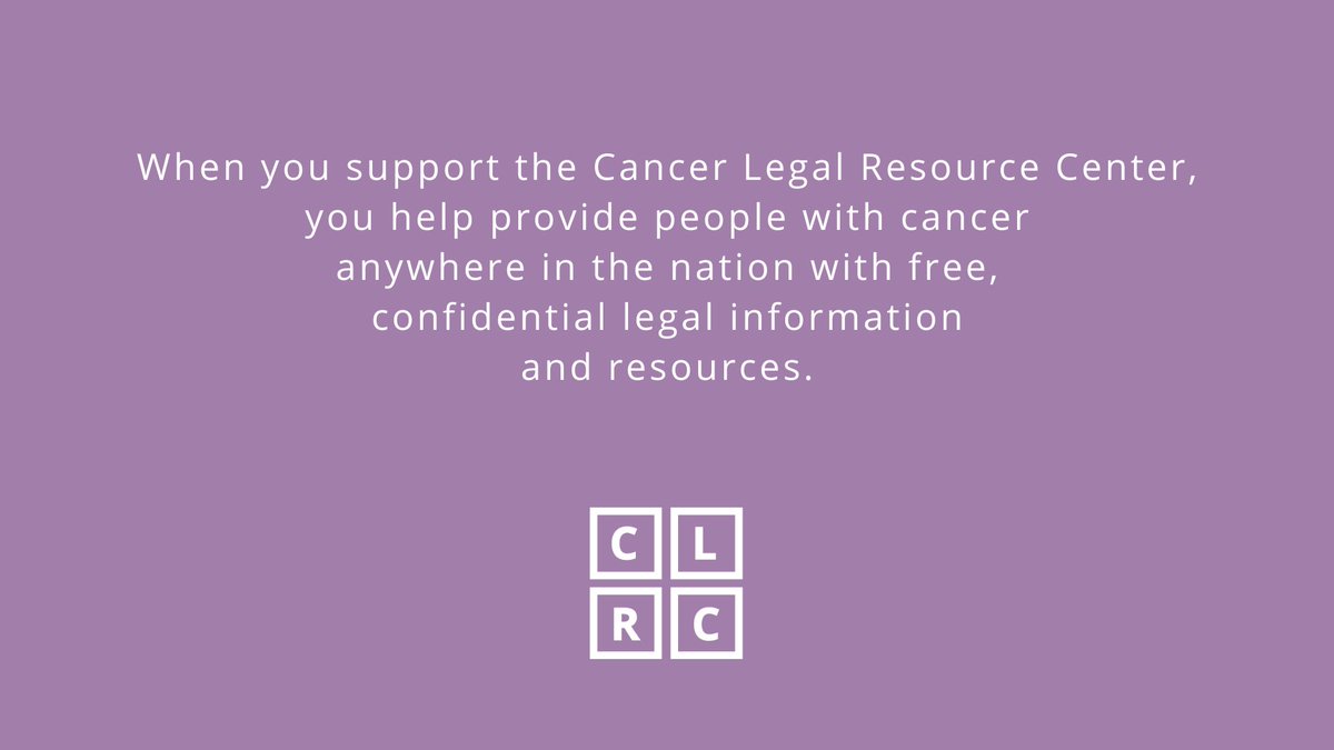 CancerLegalHelp's tweet image. Last chance to make a year-end gift!   

Your tax-deductible gift helps us continue this critical work to serve those facing legal complications, like a loss of housing or income, because of a cancer diagnosis.

secure.givelively.org/donate/a-milto…