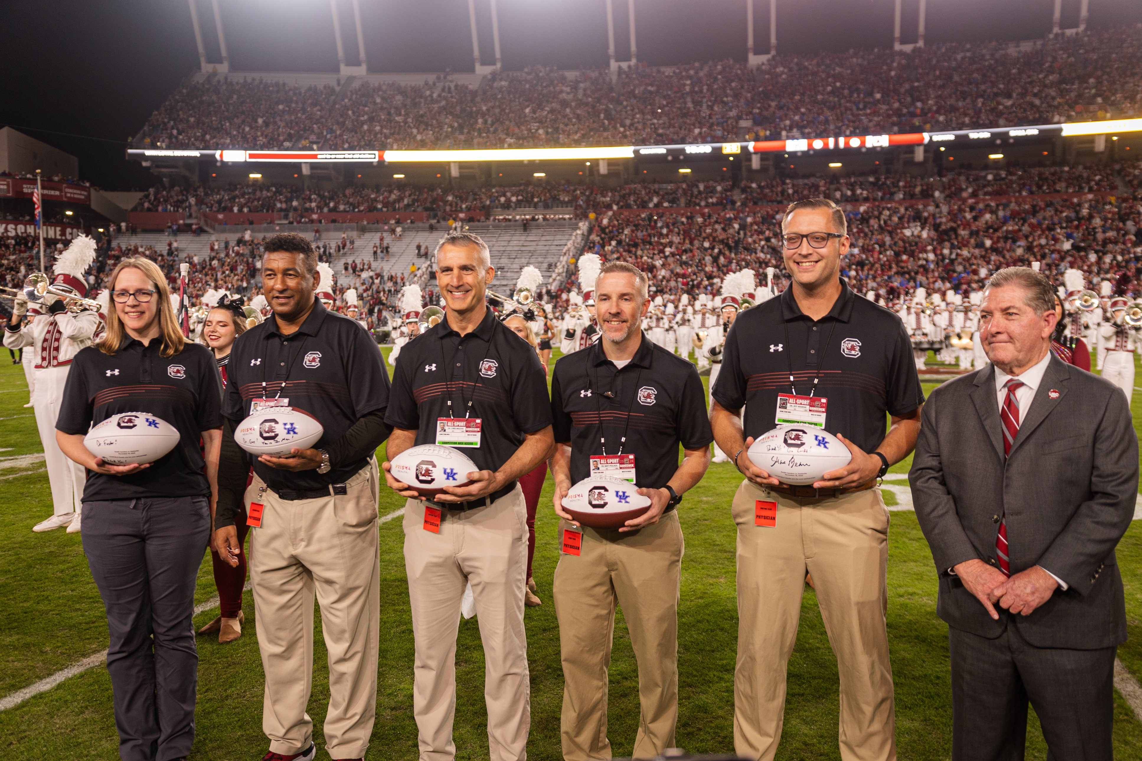 Prisma Health on X: Prisma Health was proud to be the presenting sponsor  of the USC football game against Kentucky on November 18! The recognition  included a game ball presentation and announcement