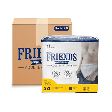 Prajees47183611's tweet image. Friends Premium Adult Diapers Pant Style - 80 Count -XXL- with odour lock and Anti-Bacterial Absorbent Core- Waist Size 34-65 Inch ;86-165cm
amzn.to/3G9UHbL
#adulthealth #diapers #pantstyle