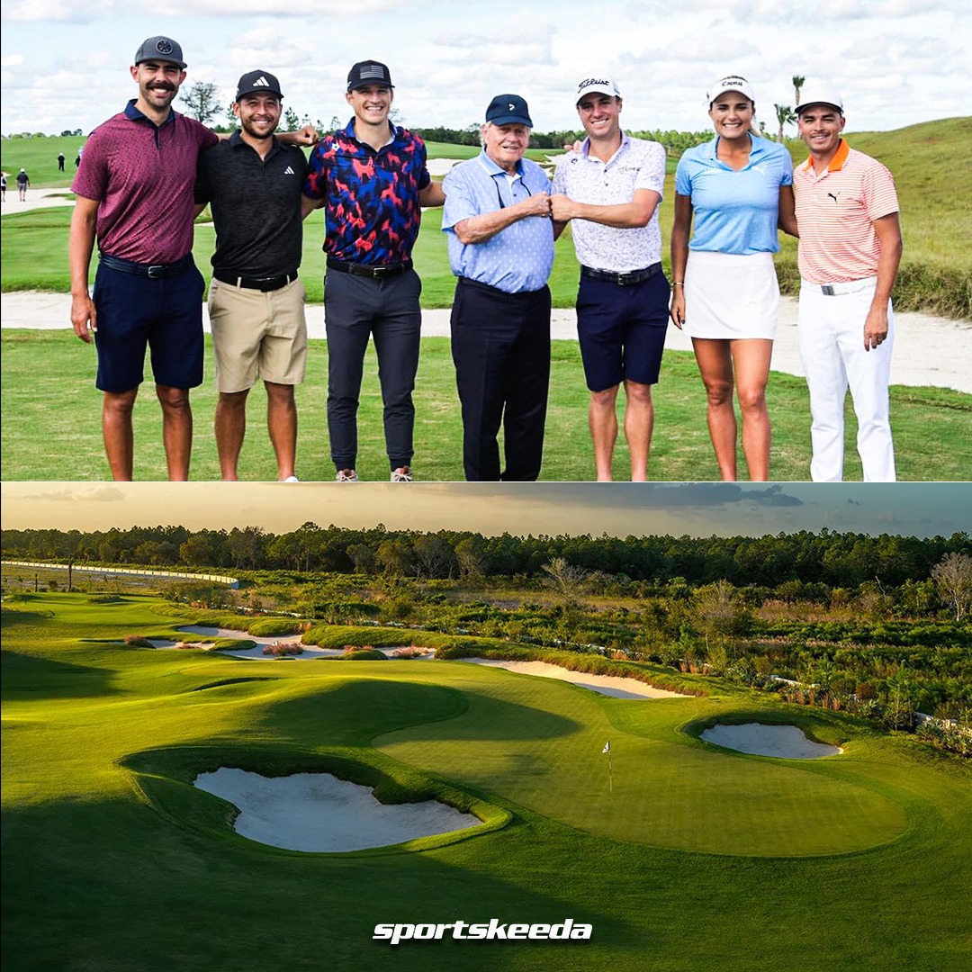 SportskeedaG's tweet image. Panther National, a course design collaboration between Justin Thomas and Jack Nicklaus has officially opened in Palm Beach Gardens.

📸: Nuclr Golf

#JackNicklaus #JustinThomas #PantherNational