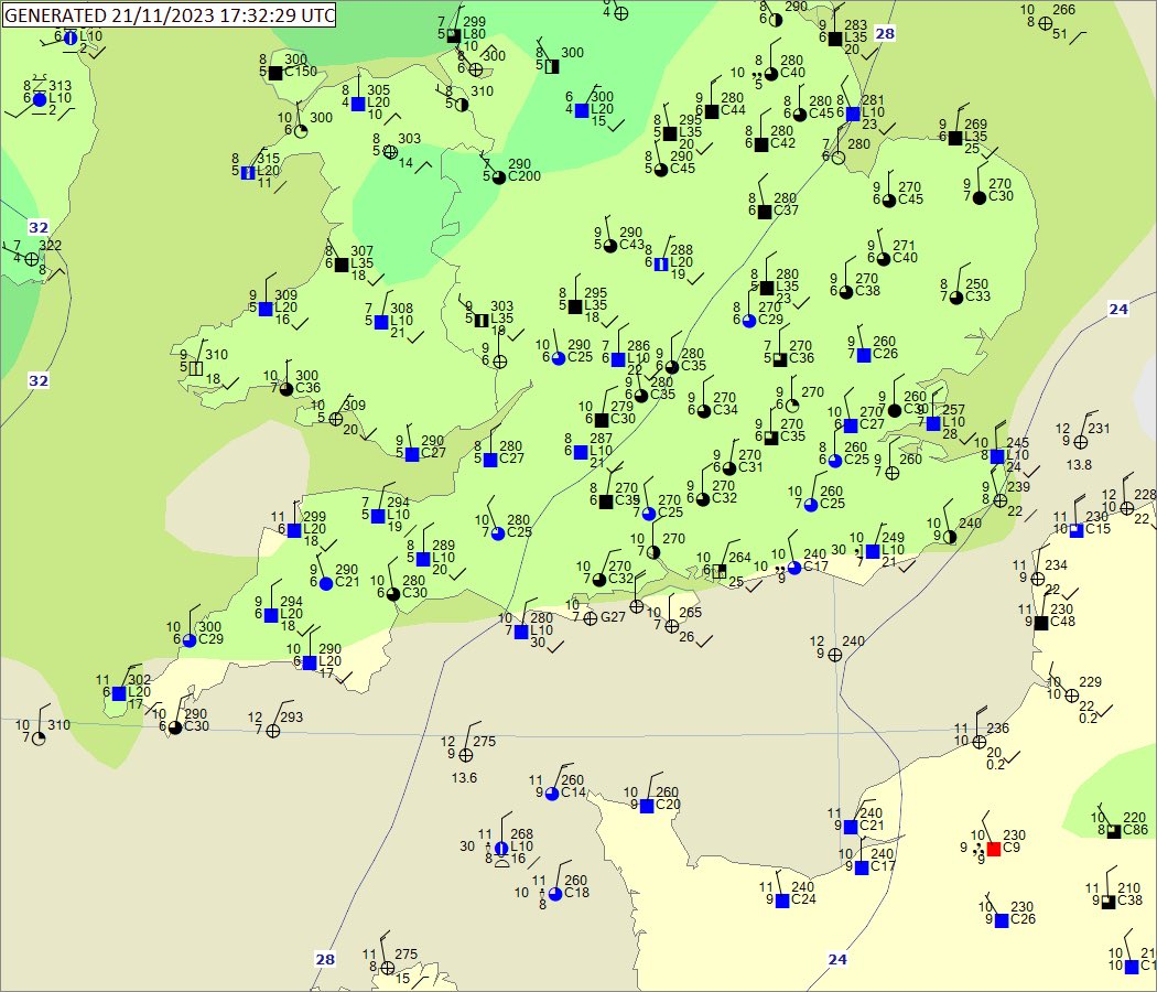 phil_layton's tweet photo. Dry for the most part during this mornings ride through the woods at #AshRanges however, a fine drizzle gave a soaking towards the end at 1pm.
EGLF 211720Z 36005KT 9999 FEW027 BKN032 09/06 Q1027
T 8c Min 8.1c/now Max 10.7c/14L Rain 1.4mm https://t.co/gQ9THEjnCA