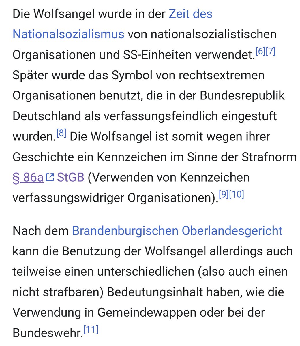 FarbenstadtPhil's tweet photo. Da ich nicht darauf klarkomme, was da gestern in der Nordkurve hing, bitte um juristische Einschätzung bezüglich Wolfsangel innerhalb eines Militärabzeichens. Fällt doch eigentlich unter verfassungswidriges Kennzeichen oder nicht ? 🤔 #UKRITA https://t.co/z9DXi2MX5F