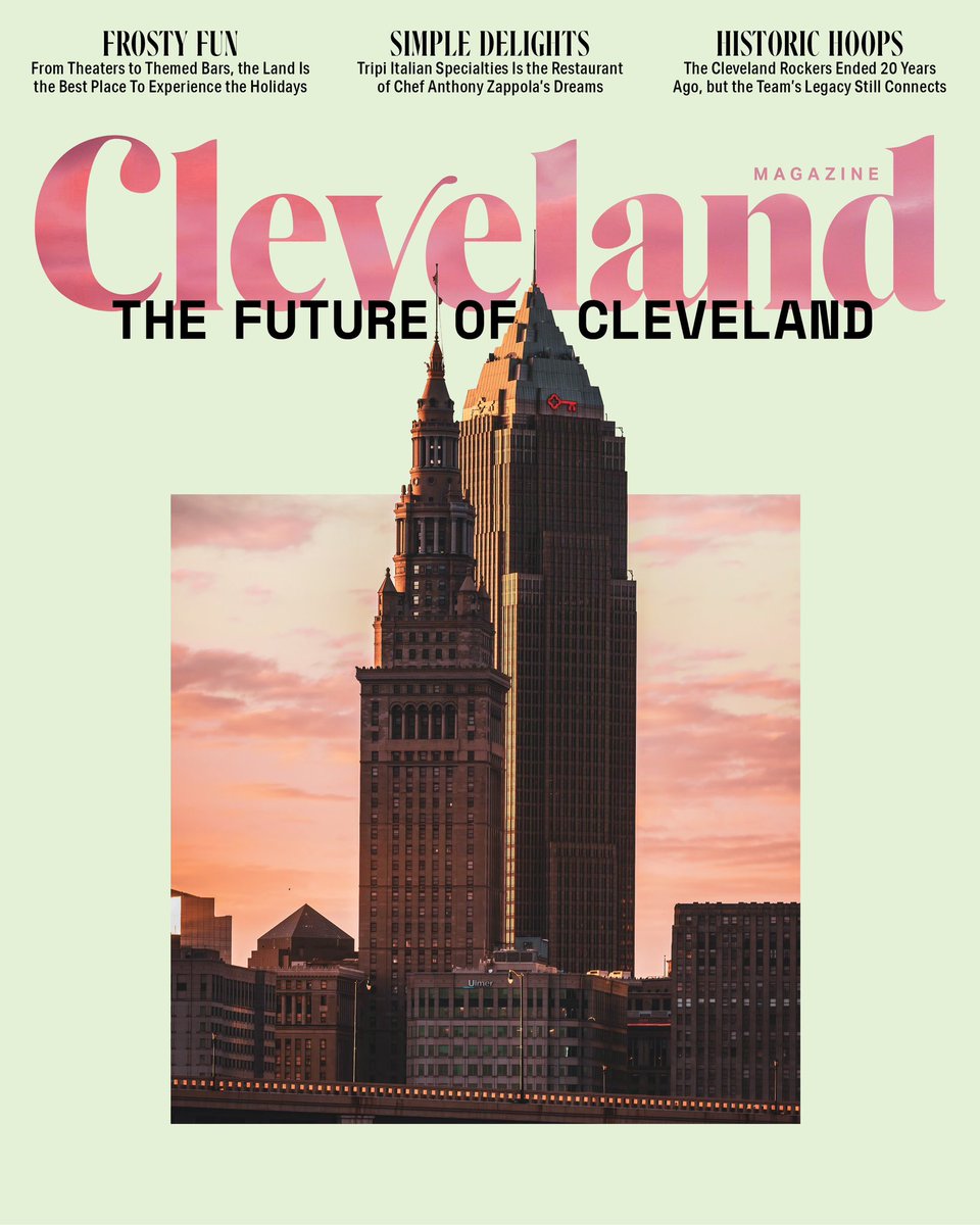 ClevelandMag's tweet photo. The future of Cleveland is....  Complicated. Ambitious. Creative. Epic. We have our eyes on what's next in the newest issue of Cleveland Magazine, which explores developments in city life, health care, aerospace and the arts.  Click the link below to start reading or scan the QR code to pull up a special AR experience with additional multimedia content. 

📸 Wil Lindsey

https://t.co/rxlwfpKw16