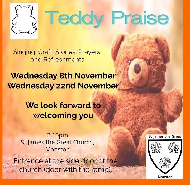 StManston's tweet photo. Yes, its teddy praise time again tomorrow. Everyone welcome. https://t.co/gguoLfhh3d