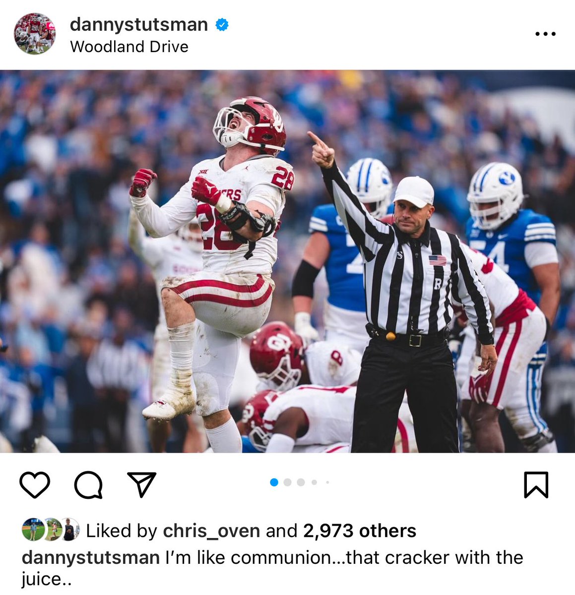 All-time instagram caption from <a href="/FbStutsman/">Danny Stutsman</a>