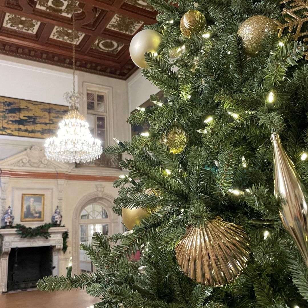 AmRevInstitute's tweet image. The tree is trimmed, the garlands are hung, the poinsettias are placed - the house is ready for the holiday season! From today through early January when visiting you can delight in the festival decor that has been sprinkled throughout many of the historic interiors. #myDCcool