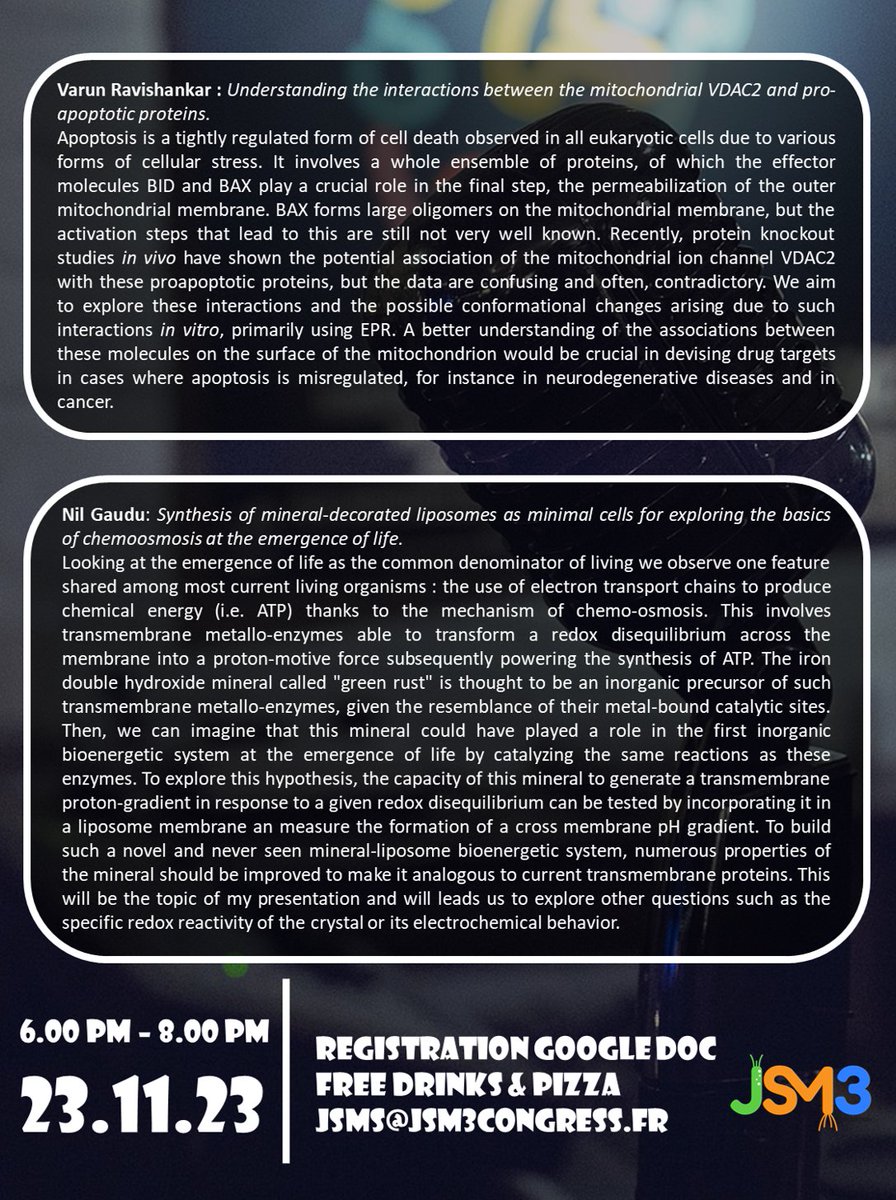 🎉 Exciting news! AperoTalk is back and better than ever! 🥂 -> 23/11/23 starting 6.00pm ⏰

Join us for another round of engaging talks, delightful drinks, and unforgettable moments. Let's toast to good science! 🌟

⚠️ Register here to participate : forms.gle/UBTWeJj49PHgST…