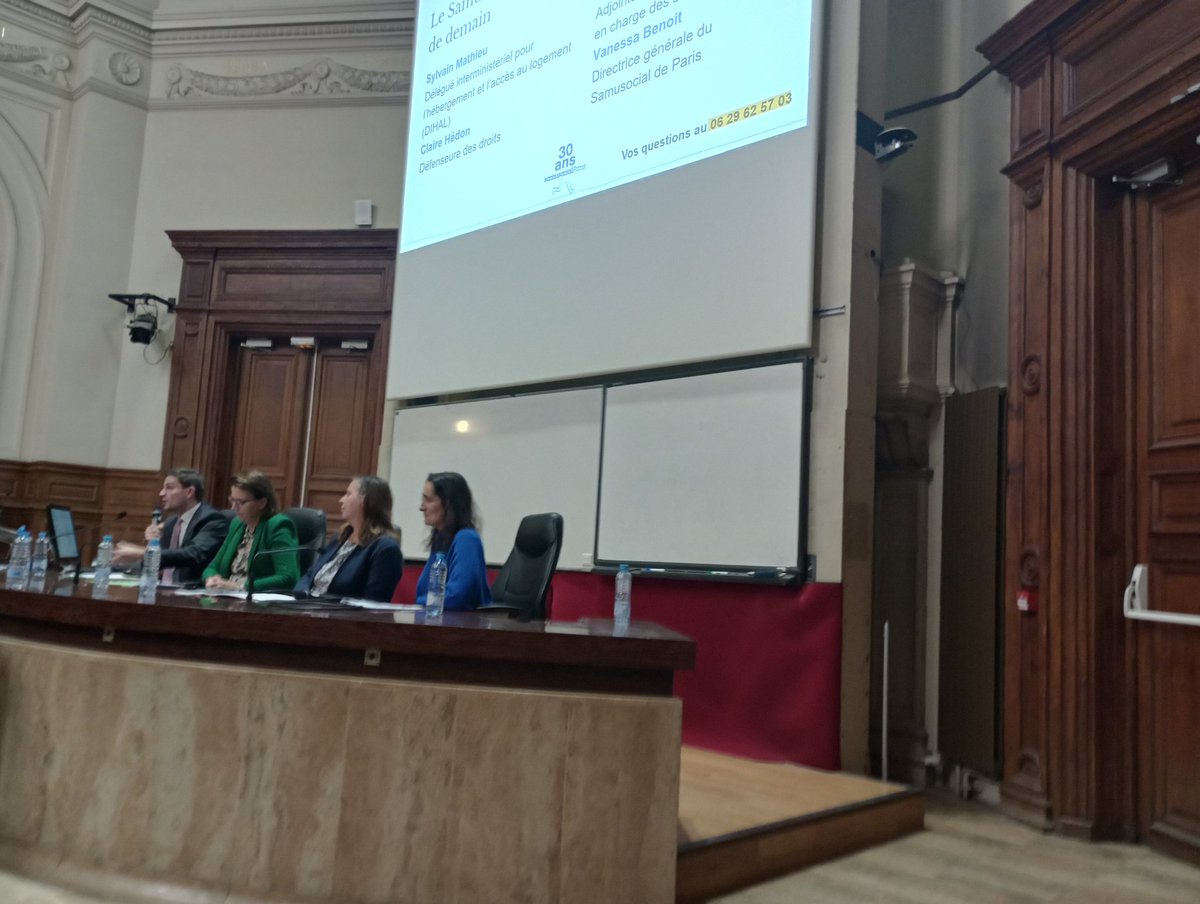 Représenter l'<a href="/ARS_IDF/">ARS Île-de-France</a> aux 30 ans du @SamusocialParis c'est quand même rudement impressionnant. On y parle prévention au décours des soins.Mais surtout on écoute ce partenaire exceptionnel. On admire une salle engagée, militante, combattante. On y récupère exigence et énergie.