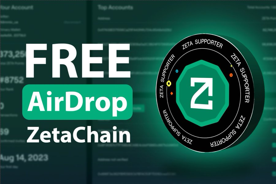 ZetaChain $ZETA 0 成本交互教程
ZetaChain 是一个兼容 EVM 的第 1 层区块链，它将多个区块链连接到一个统一的生态系统中，从而实现可互操作的 dApp 和无缝的跨链资产转移，而无需包装代币或桥接器。$ZETA代币已确认，项目融资达 2700 万美元🪂 

费用：免费 
时间：10分钟  
空投价值：1000U+