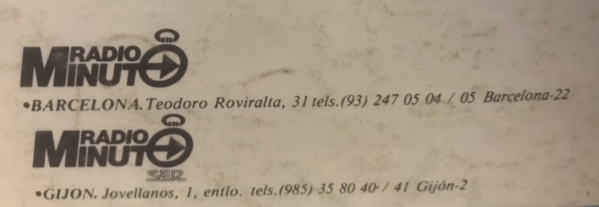 joseignacio's tweet photo. @JoseIgnacioWert @Los40Classic Pero el principal problema para convertirse en cadena era su estructura societaria: la emisora de Barcelona iba por su cuenta y la de Gijón pertenecía a la SER. https://t.co/xeu7pBFt4R