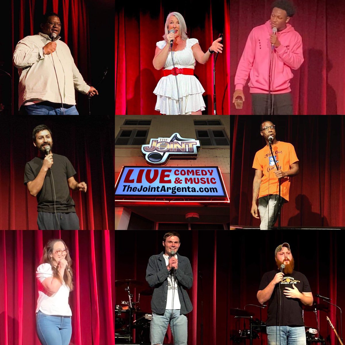 It’s Tuesday! Punch Line Stand-Up Comedy Night is Tonight. Enjoy up to 20 Comics for just $5! 

Doors Open at 7pm with an 8pm Showtime.

Drink Specials:
Mango Cart Wheat: $4 Pint
Modelo Oro Lager: $3.50 Can
Apothic Red: $6 Glass 

For Additional Info:
thejointargenta.com