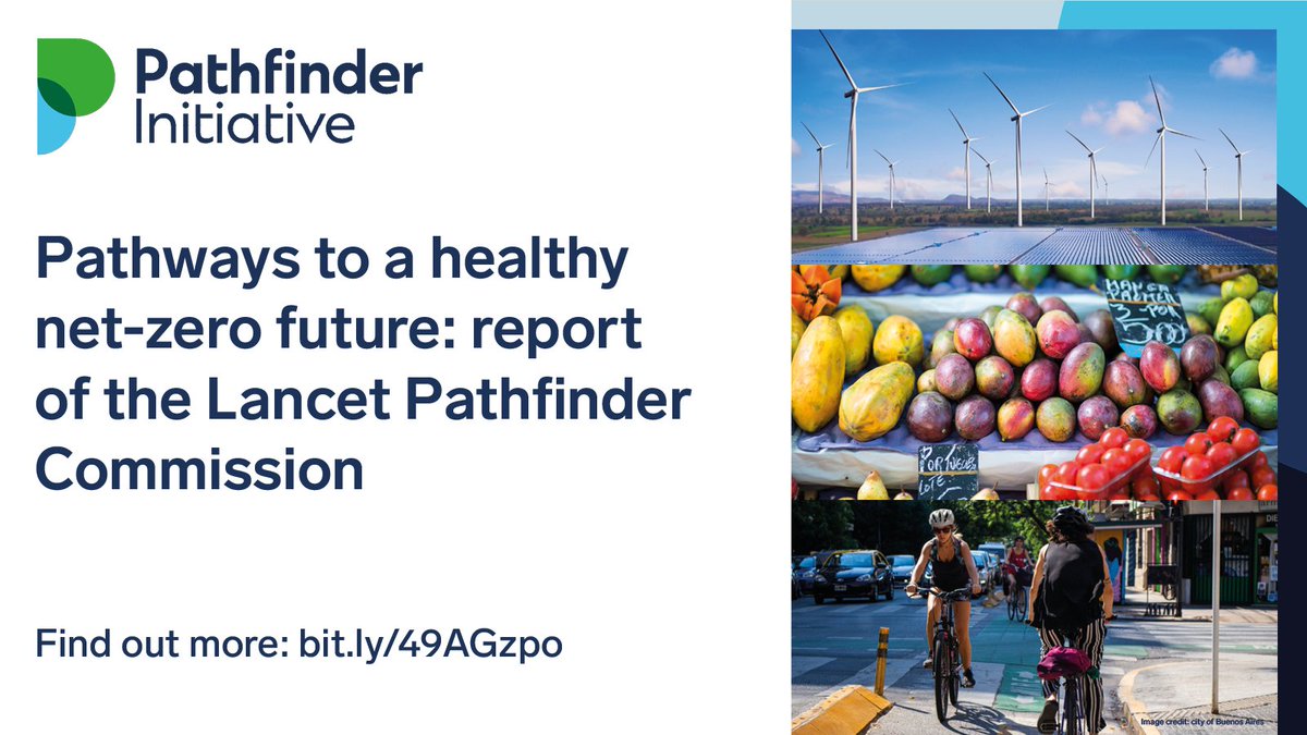 ALMA_2030's tweet photo. Great to see this @TheLancet Pathfinder Commission report just published ahead of #COP28🌱.
Read more about how ambitious #ClimateAction can benefit #health and ways forward to a healthier, more equitable #NetZero future ⬇️
https://t.co/GNHxw9OzlH
#HealthyClimateAction https://t.co/rw4DKvuGkz