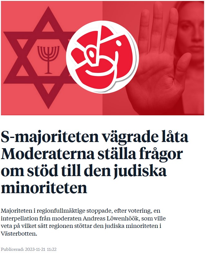 Samtidigt i Västerbotten, där Vänsterpartiet styr tillsammans med Miljöpartiet och Socialdemokraterna.