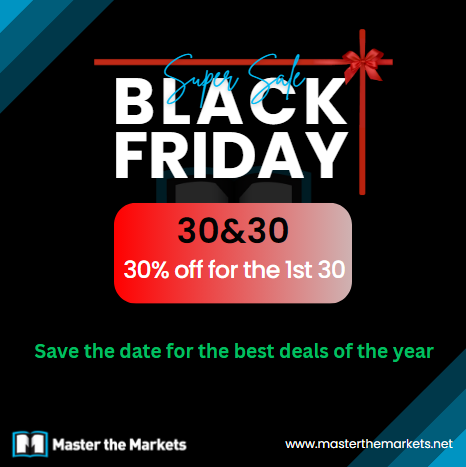 Black Friday is almost here!

Get ready for our biggest-ever discounts starting November 24th. Don't miss out, set a reminder NOW, and don’t miss the next message from us.

#BlackFridayDeals #promo #SALE #trend #livetrading #tradingcourse #forextrading #MasterTheMarkets