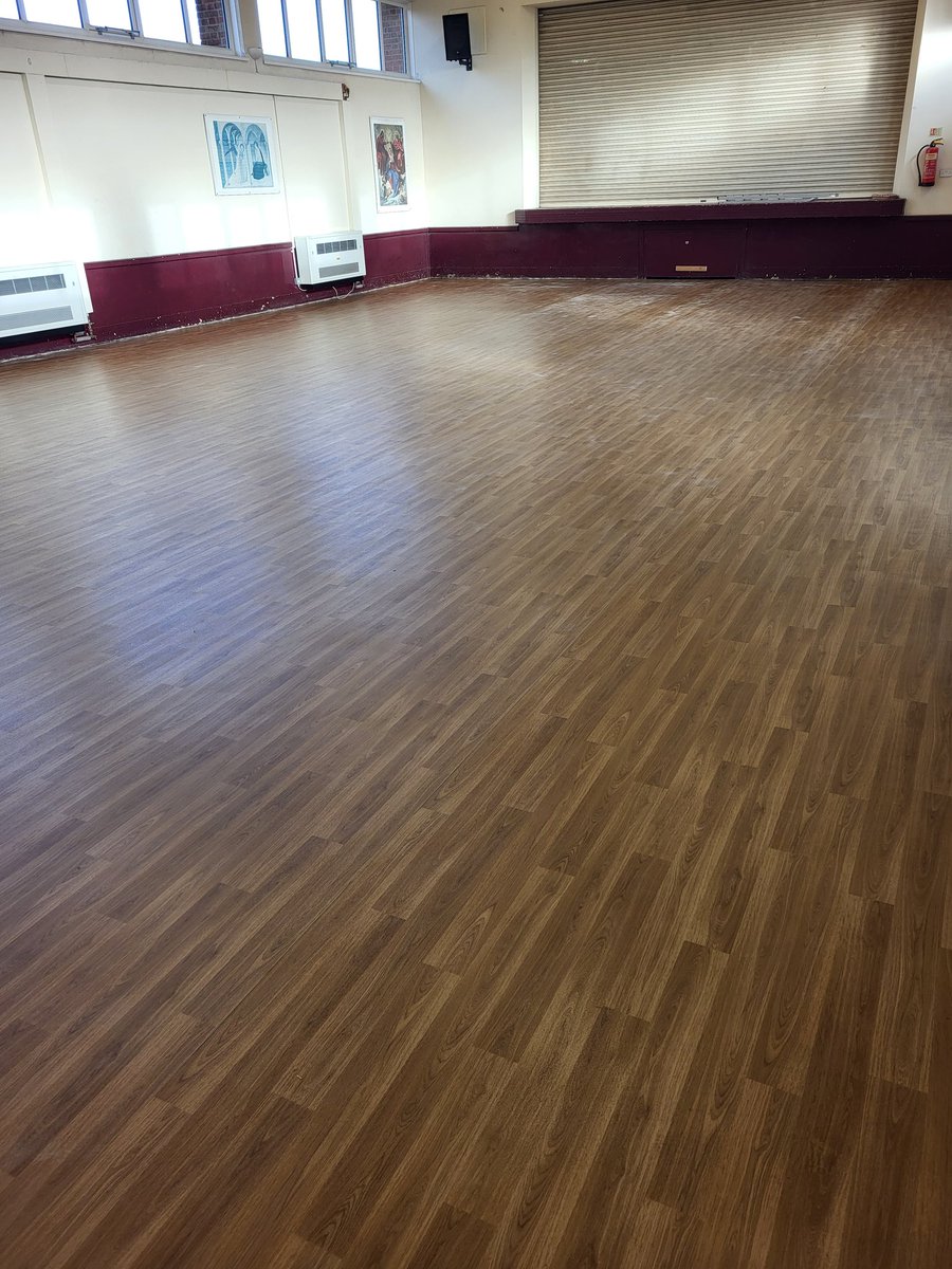Bradgate_Brook's tweet photo. @Polyflorltd Forest FX European Oak to St Aiden's Church Hall, Leicester. #vinyl #flooring #wood effect #Church hall https://t.co/nYZpMw4OVd