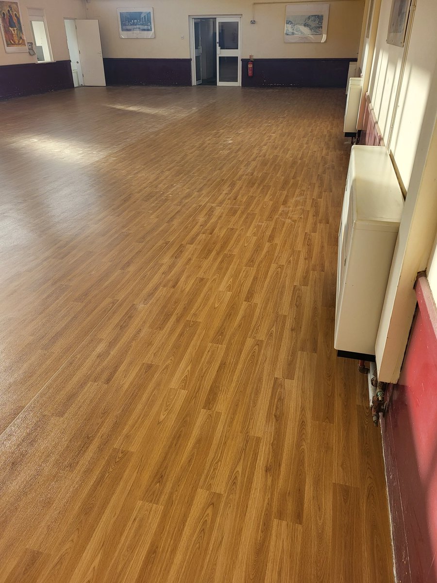 Bradgate_Brook's tweet photo. @Polyflorltd Forest FX European Oak to St Aiden's Church Hall, Leicester. #vinyl #flooring #wood effect #Church hall https://t.co/nYZpMw4OVd