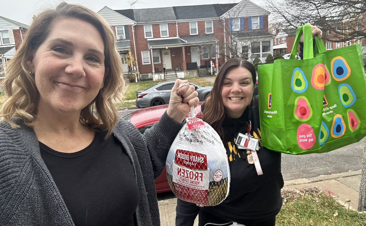 Thank you so much to the Baltimore County Alumnae Chapter of Delta Sigma Theta Sorority, Inc.<a href="/dstinc1913/">dstinc1913</a> for the amazing Thanksgiving donations. Mrs. Ridgell and I had a great time dropping off goodies to our families. Happy Thanksgiving! <a href="/brownmrms/">William Brown</a> <a href="/MRMSlions/">Middle River Middle</a> <a href="/BCPScounseling/">BCPSSchoolCounseling</a>