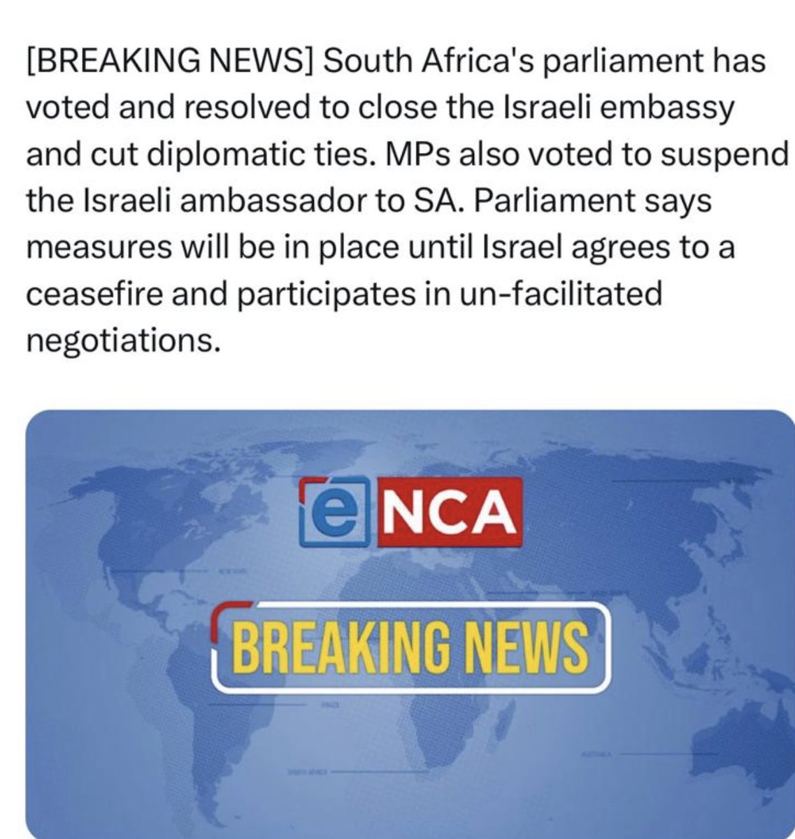 Someone please educate me here…why are we not doing the same with countries like Russia…that has invaded Ukraine…by the way since 2018 over 130 000 people have been murdered in SA under the Gov of ANC what are we doing about it?