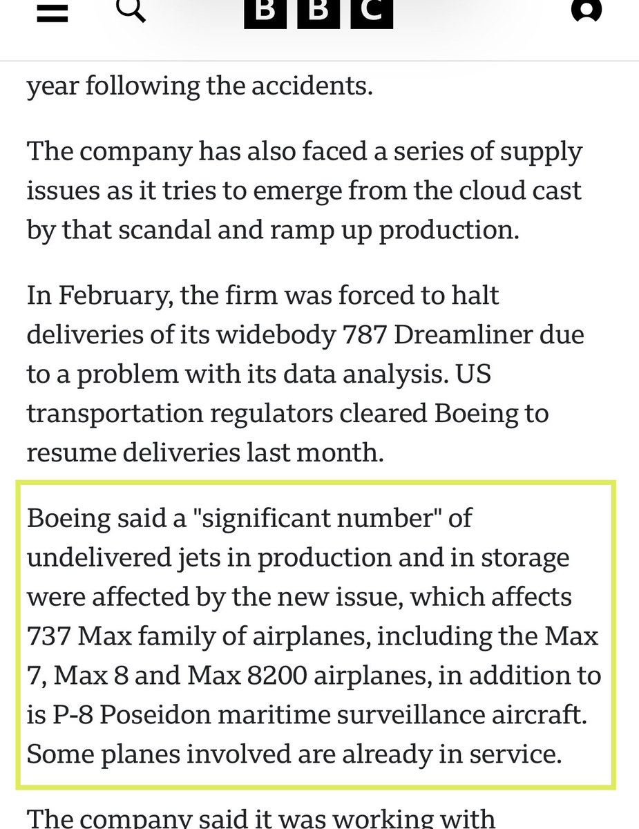 Rinzler071989's tweet photo. Interesting how many of the planes with the same common denominator have had such issues. I wonder if we will see any fallout with Green Hill Software and Boeing regarding this #P8 splash yesterday.  I think it’s time we had a real discussion about the “Integrity” of the Integrity- 178 tuMP RTOS that I suspect has a back door they can’t fill. This P8 was soaking while #northkorea launched a spy satellite today. Let that “sink” in. https://t.co/GIPLbtxqZm