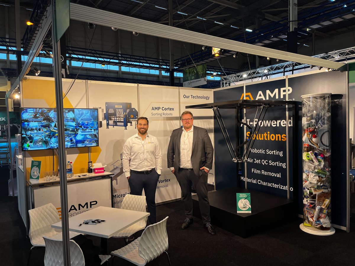 AMPSortation's tweet image. We&apos;re exhibiting at @Recycling_EH, an event for #recyclingtechnology and waste management, in Gorinchem, Netherlands. Stop by and see us at booth D-117!