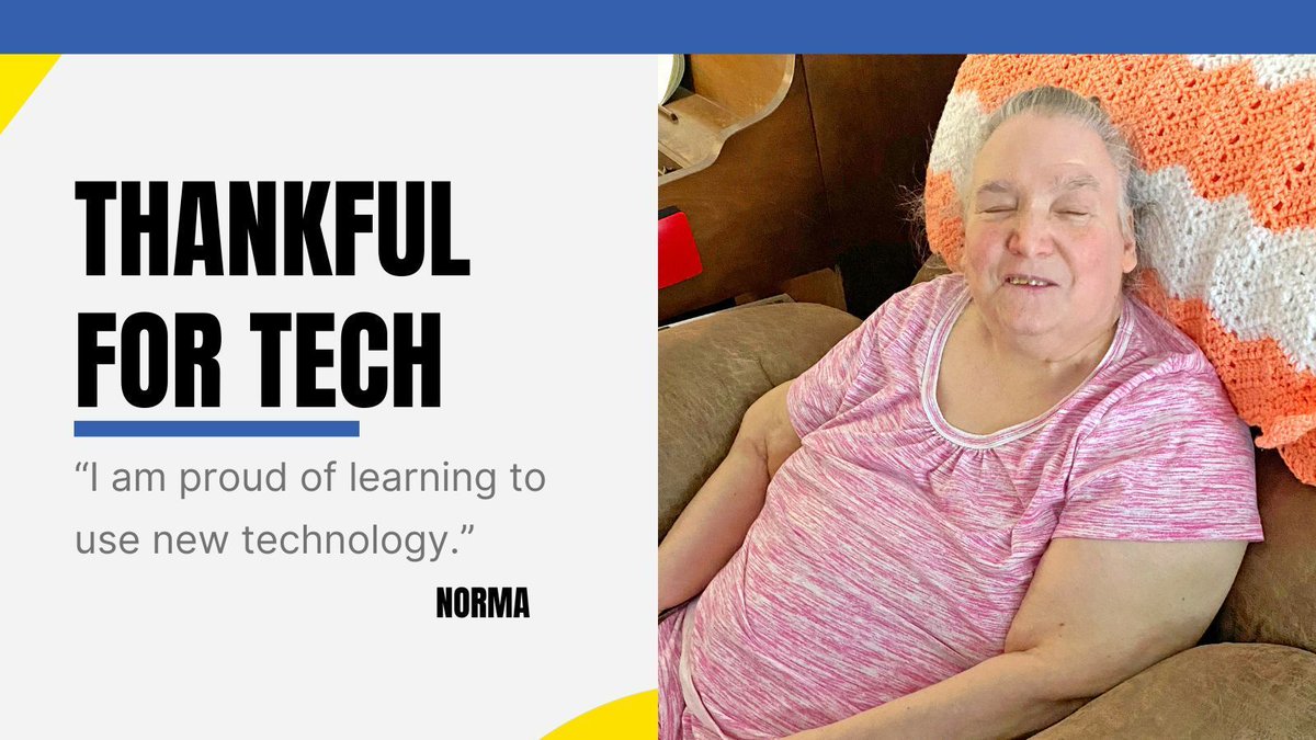 HamiltonDDS's tweet image. Norma, 72, is #ThankfulForTech she uses in her North Avondale home. 

&quot;I am proud of learning to use new technology. I have a Kindle Fire tablet, and I ask Alexa to read books to me. I also have a recording app called Voice Memo that I use for speech on my tablet.&quot;

#TechTuesday
