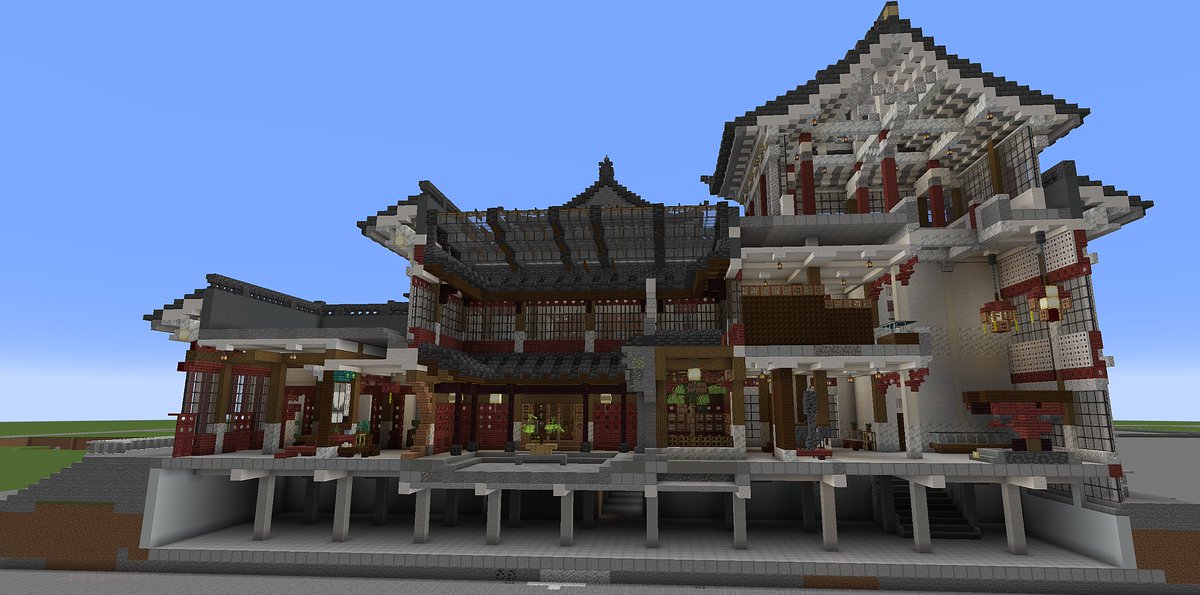 Chinese Renaissance Architecture—Museum vol.2
Compared with the seriousness of the front, its back will be richer in structure.
And add a cross-section view of it.
#Minecraft 
#Minecraftbuilds 
#minecraft建築コミュ