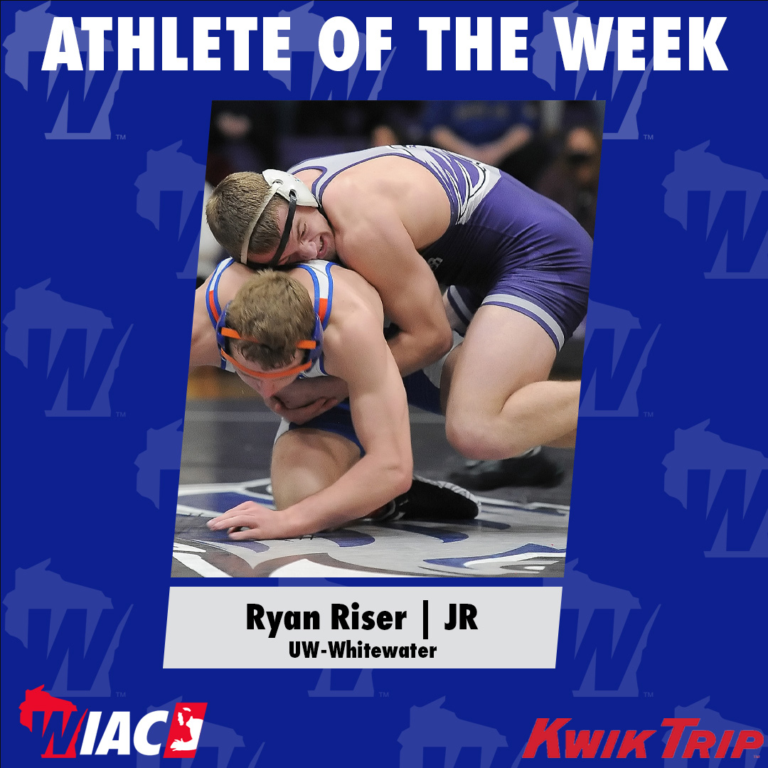 wiacsports's tweet photo. #WIACWRESTLE | @UWWAthletics Riser Claims Kwik Trip Athlete of the Week Award: https://t.co/qah9Ag2pwX

#ExcellenceInAction
#d3wrestle https://t.co/4TtMl64QaK